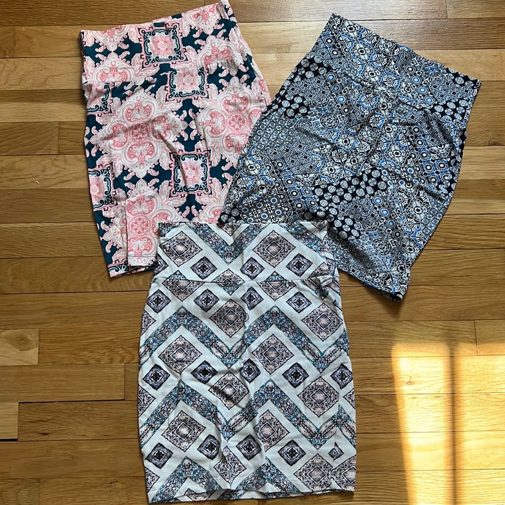 Set of 3 Printed Mini Skirts